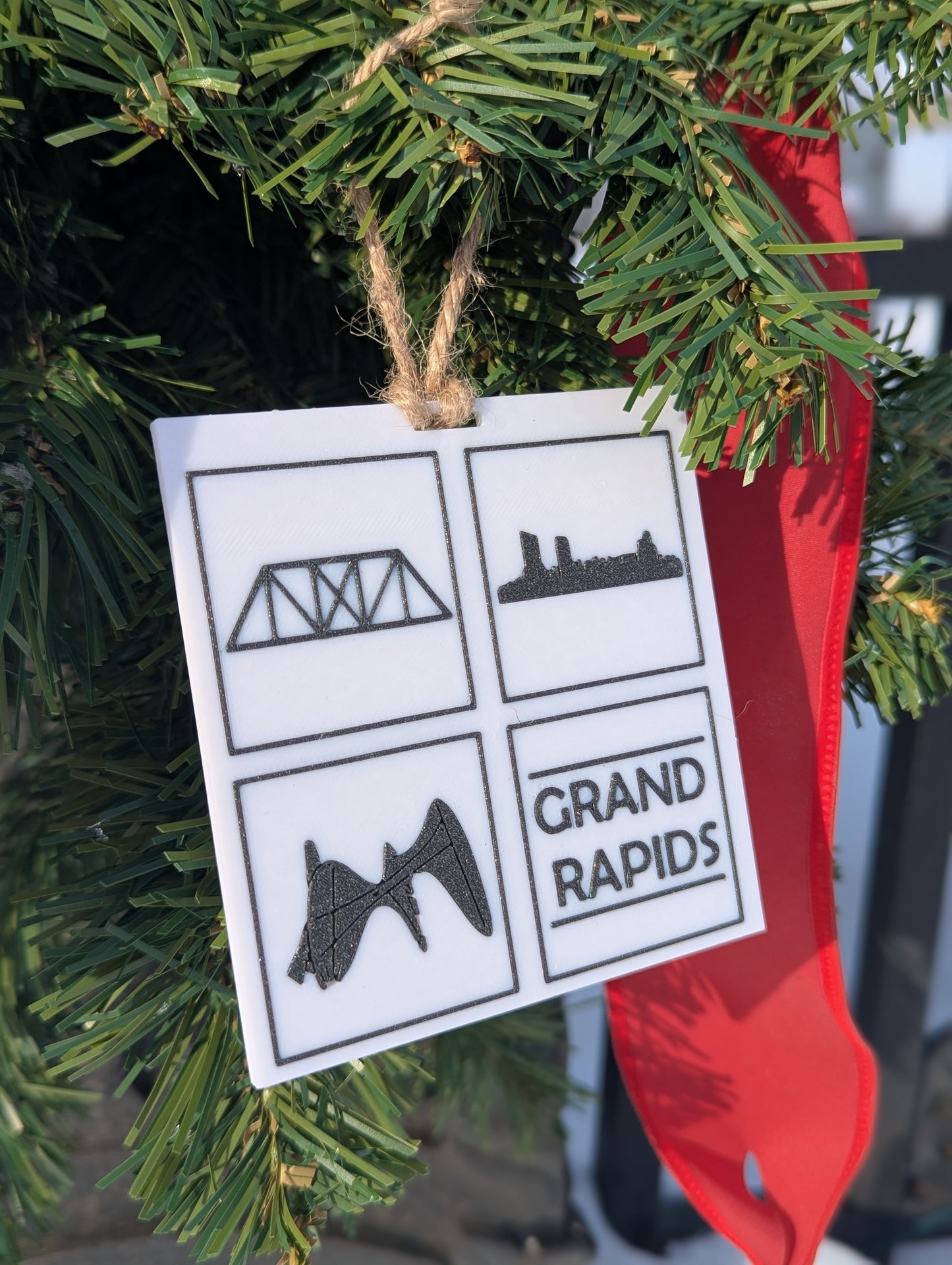 Grand Rapids City Ornament – 3D Printed Modern Décor