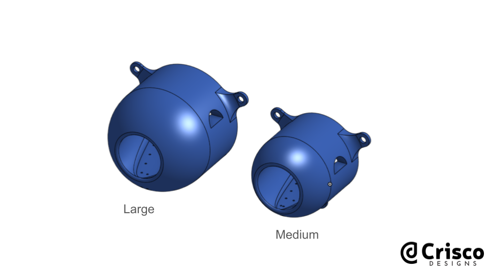 3D Printed Frog Pod Hide | Terrarium Frog Home | Arboreal Amphibian Shelter – Medium & Large Sizes