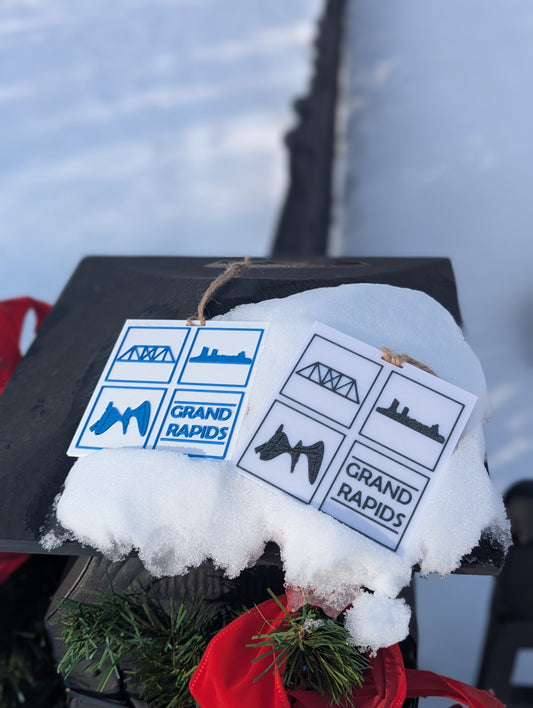 Grand Rapids City Ornament – 3D Printed Modern Décor
