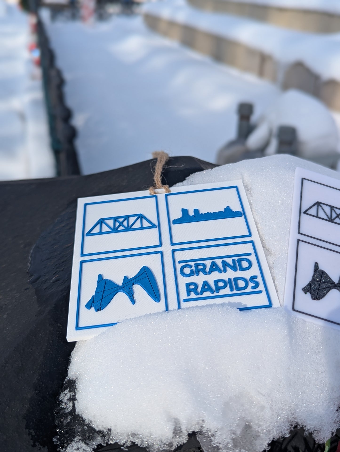 Grand Rapids City Ornament – 3D Printed Modern Décor