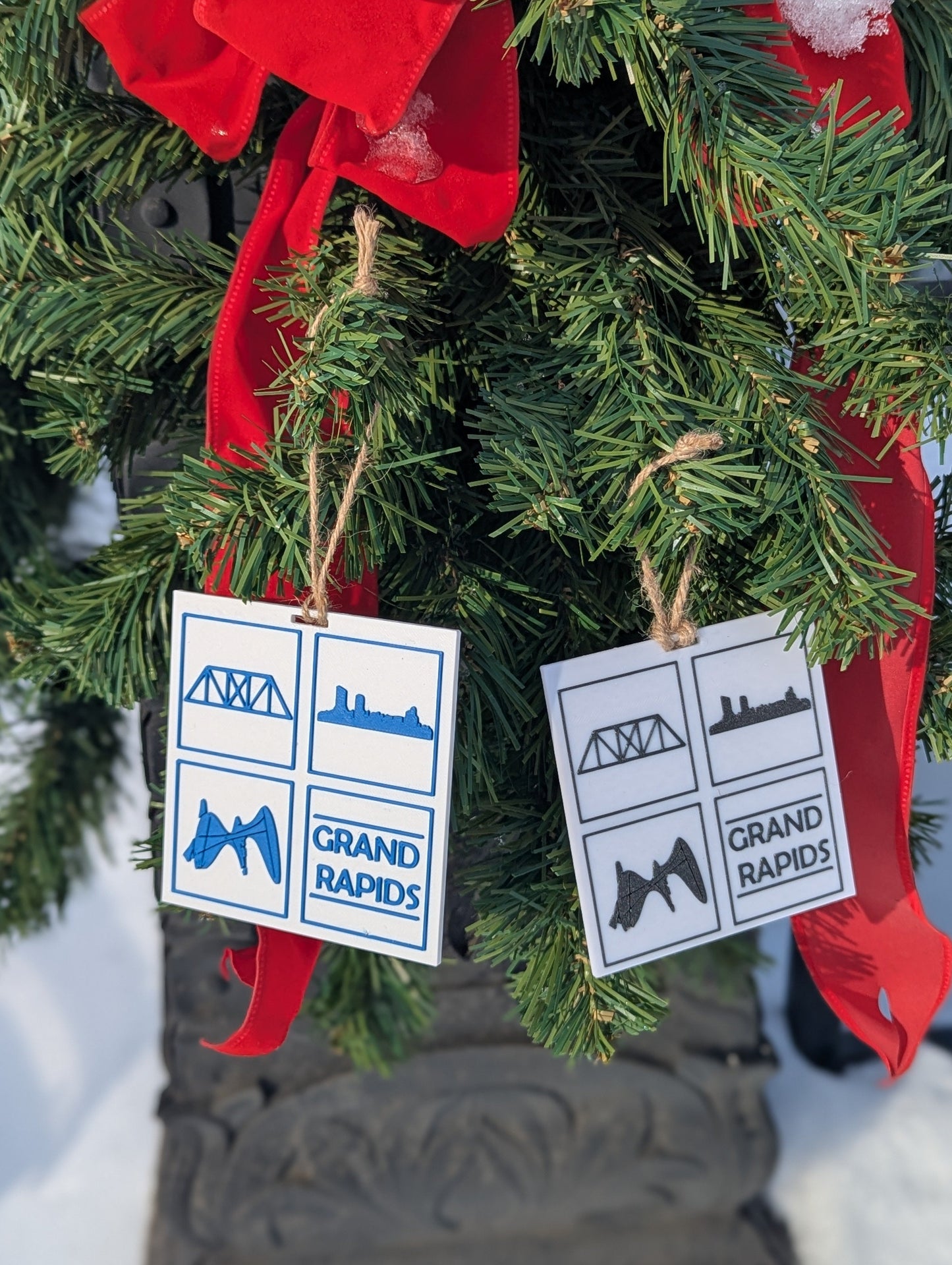 Grand Rapids City Ornament – 3D Printed Modern Décor