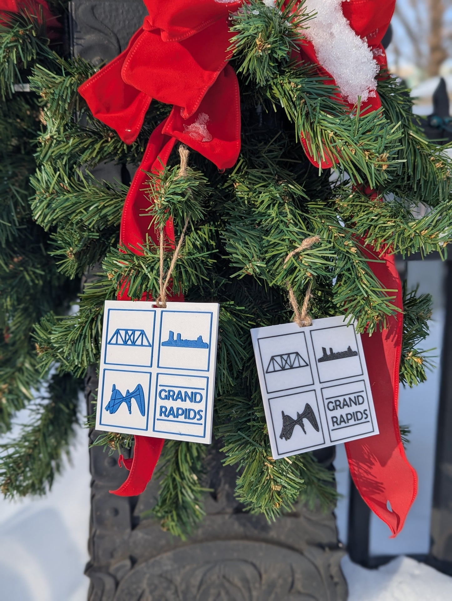 Grand Rapids City Ornament – 3D Printed Modern Décor