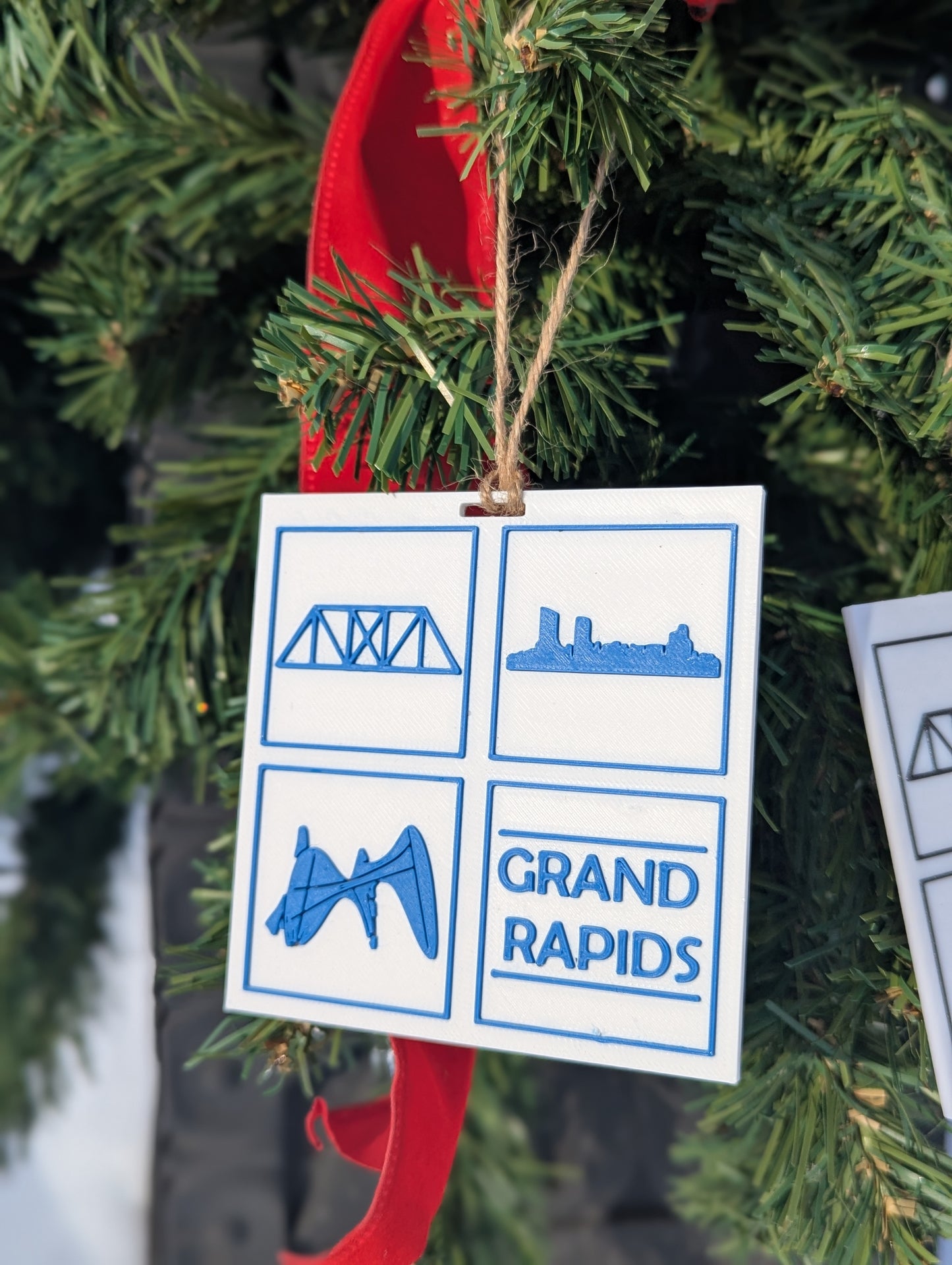 Grand Rapids City Ornament – 3D Printed Modern Décor